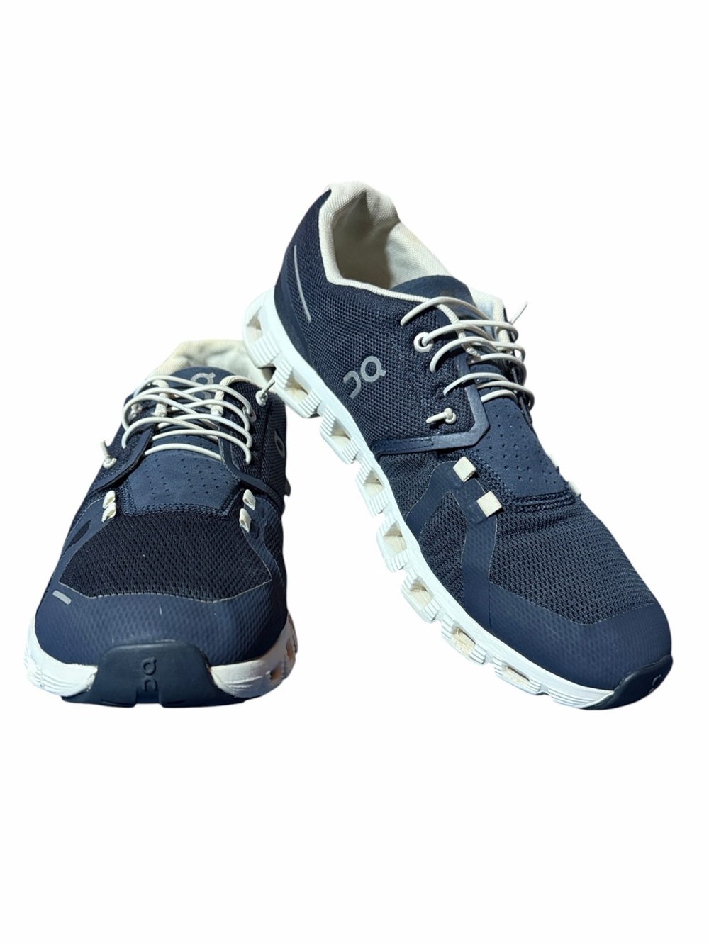 On Mens Cloud 6 Sneakers in Midnight Navy/White Sz 10